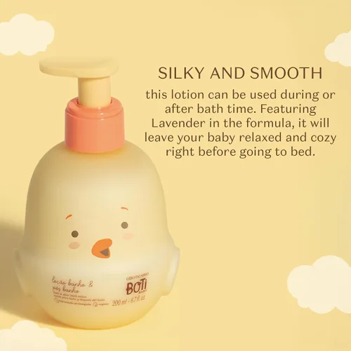Vista 3 de O BOTICARIO Boti Baby Kids Skin Care Loción Corporal, 5.2 oz Baño suave y loción hidratante después del baño para bebés. Seguro para la piel