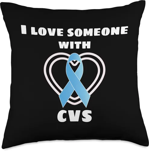 Vista 5 de CVS Awareness Support Apparel Awareness I Love Someone with CVS, 16 x 16 pulgadas, multicolor
