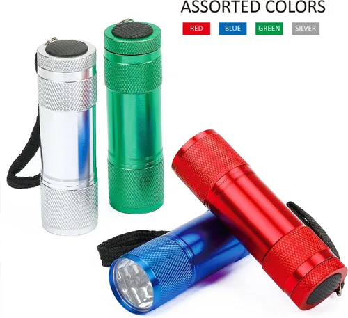 Vista 3 de FASTPRO Juego de 4 linternas LED de aluminio con pilas secas AAA incluidas y preinstaladas