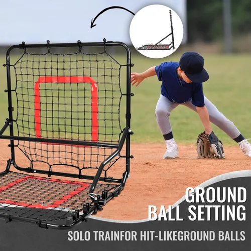 Vista 6 de Storgem Baseball Softball Rebounder Net,Multi-Sport Pitch Back Rebound Net