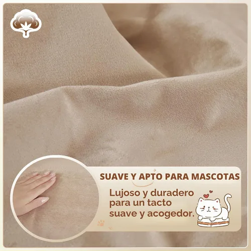 Vista 9 de Funda de sofá modular en forma de L, 2 piezas, ultra suave, impermeable, antideslizante, protector de muebles a prueba de mascotas y niños