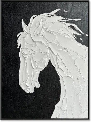 Vista 13 de Sofoney - Lienzo abstracto enmarcado en oro negro y dorado, impresiones artísticas 3D texturizadas con pinceladas negras con lámina dorada