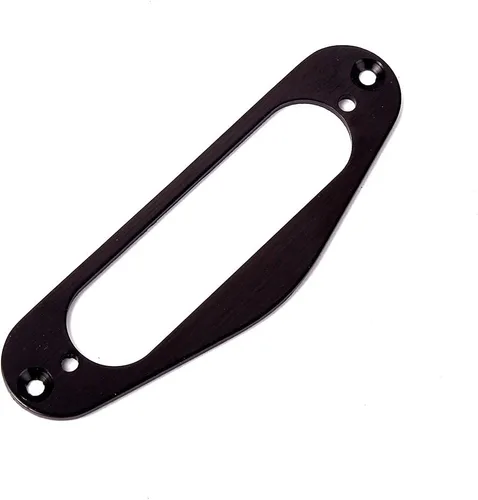 Vista 4 de Alnicov Anillo de montaje de pastilla de cuello de metal para Stratocaster Strat Single Coil Pickup Negro