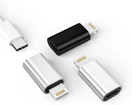 Vista 9 de Paquete de 3 adaptadores Lightning hembra a USB-C macho, tipo de carga para iPhone 11, iPad Pro, Samsung Galaxy S20, Note 10, LG V50, HTC U12, Nexus