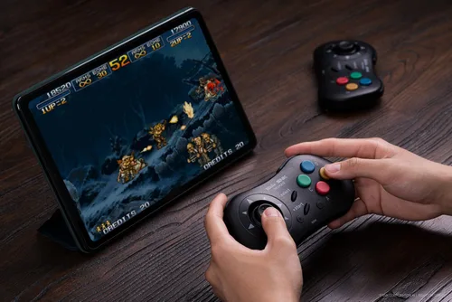 Vista 8 de 8Bitdo NEOGEO Wireless Controller for Windows, Android, and NEOGEO mini with Classic Click-Style Joystick - Officially Licensed by SNK