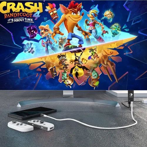 Vista 4 de Boreguse Switch Dock para Nintendo Switch DockNintendo Switch OLED Dock, 1.8M6FT Switch HDMI para Nintendo SwitchSwitch OLED, adaptador de TV tipo C