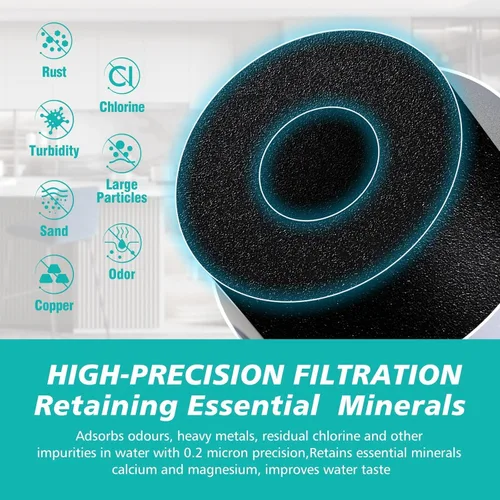 Vista 3 de 2 Pack 100186 Replacement Filter Cartridge Compatible with Amway espring Water Filter System, High-Precision Filter element, Retains Beneficial
