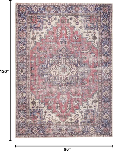 Vista 373 de GLN Rugs Traditional Collection - Alfombra de felpilla lavable a máquina, tradicional lavable, antideslizante, alfombra de felpilla de pelo corto