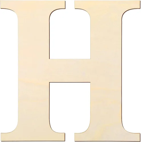 Vista 11 de Letras de madera de 12 pulgadas y letras de madera en blanco de 1/5 pulgadas de grosor sin terminar para pintura, manualidades y decoración de pared