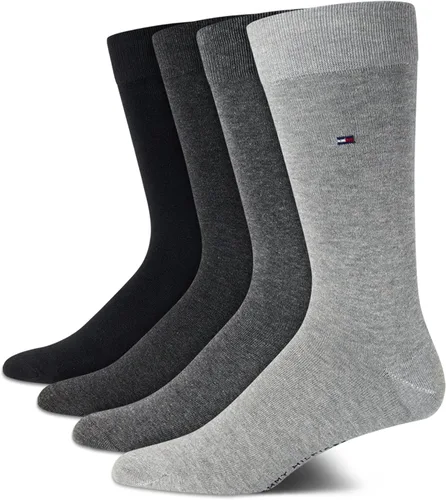 Vista 10 de Tommy Hilfiger Mens 4 Pack Dress Crew Socks Comfort Stretch Socks Negro