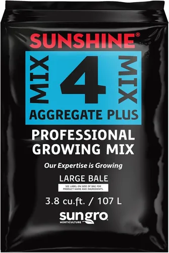 Vista 2 de SunGro SUGRMIX4 Sunshine Mix 4 Mezcla de cultivo profesional comprimida mejora el desarrollo de raíces en plántulas, cortes, 3.8 pies cúbicos