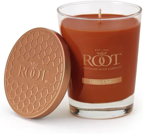 Vista 13 de Root Candles Velas Aromáticas de Otoño Panal de Miel Vela Artesanal Premium de Mezcla de Cera de Abeja, Veriglass Pequeño, Pera Bourbon