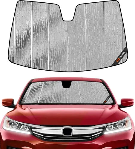 Vista 21 de Parasol para parabrisas Pigenius para Honda Accord 2023-2026, parasol personalizado para ventana delantera - Cuero