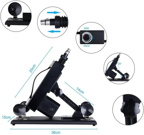 Vista 2 de Máquina sexual automática para adultos, juguete para hombres y mujeres, masturbación, ajustable, manos libres, empuje, dispositivo de amor