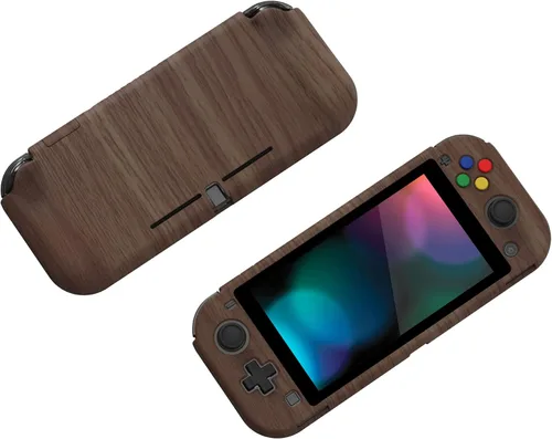 Vista 5 de PlayVital ZealProtect - Funda protectora para Nintendo Switch Lite, funda rígida de agarre ergonómico para Nintendo Switch Lite con protector