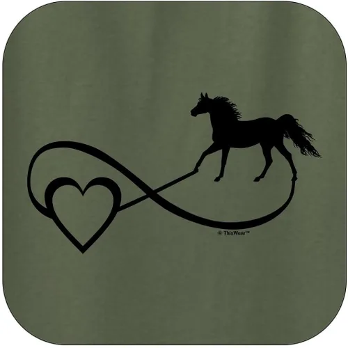 Vista 2 de Sudadera con capucha con símbolo del infinito de los amantes de los caballos