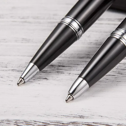Vista 7 de Mini bolígrafo de metal para escritura suave, 0.039 in, tinta negra, bolígrafo de firma para hombres, mujeres, escuela, oficina, negocios