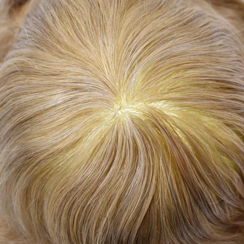 Vista 42 de Toupee para hombre 100% cabello humano real tupé para hombres 0.004 in piel de poliuretano para hombre, sistema de reemplazo de piezas de pelo