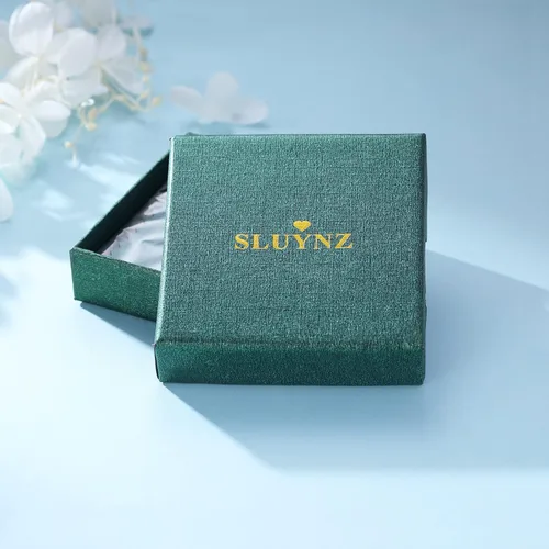 Vista 8 de SLUYNZ - Pendientes de plata de ley 925 con diseño de estrella sobre orugas para mujer