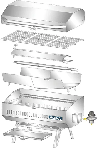 Vista 3 de Magma Products, A10-803 Connoisseur Series ChefsMate parrilla portátil a gas