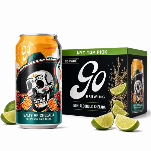 Vista 11 de Go Brewing Mixed Pack Variety, NA Beer, 12 Pack (12 oz)