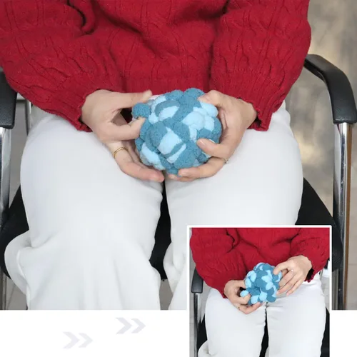 Vista 5 de Pelota antiestrés suave y elástica para aliviar el estrés de adultos, juguete de ejercicio de mano para oficina, escritorio, enfoque y relajación