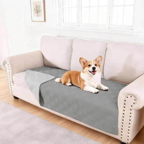Vista 170 de hyha - Manta impermeable para cama de perro, mantas suaves para mascotas, funda impermeable para sofá para perros, fundas reversibles lavables