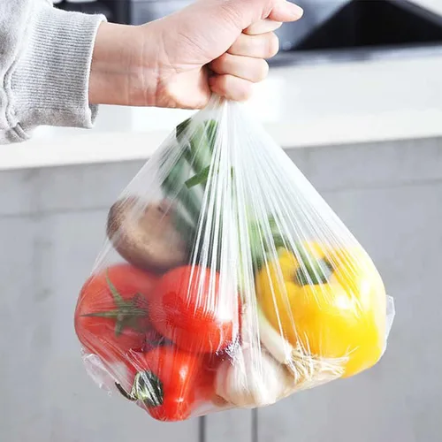 Vista 3 de OausTect Rollo de bolsa de plástico de 12 x 16 pulgadas, bolsas de almacenamiento de alimentos transparentes para frutas y verduras, 350 10 rollos