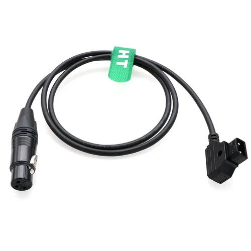 Vista 2 de D-Tap XLR - Cable de alimentación hembra de 3 pines para batería de montaje en V a RED V-Raptor XL, cable XLR para cámara Ranger, 39.4 in