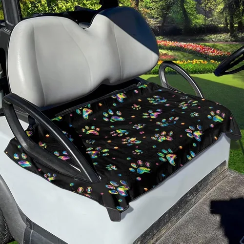 Vista 7 de Funda para asiento de carrito de golf, ligera, ajuste universal, accesorios para carrito de golf, fácil de instalar