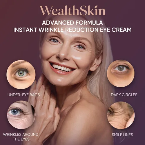 Vista 2 de Crema de ojos instantánea rápida y antiarrugas: efectos temporales Firme y levanta bolsas debajo de los ojos y reduce la hinchazón y elimina