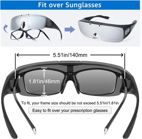 Vista 4 de Gafas de sol polarizadas para hombre con lentes espejadas
