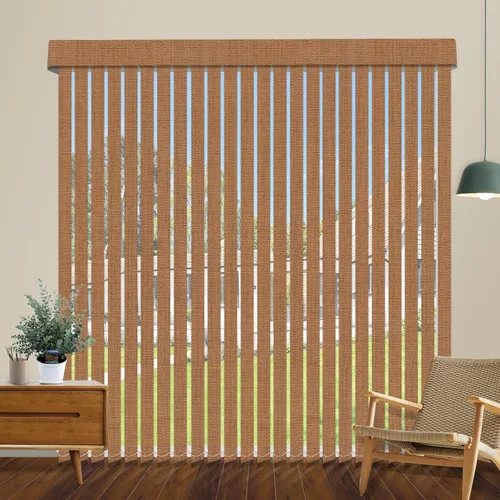 Vista 17 de Persianas verticales opacas sin cordón, persianas de tela con listones de 3.5 pulgadas, persianas verticales con protección UV, tamaño súper grande