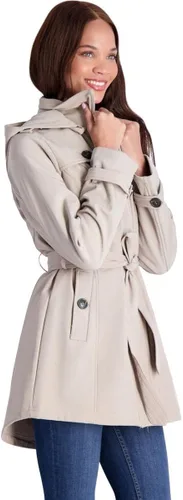 Vista 3 de Jessica Simpson Gabardina con forro polar para mujer con capucha desmontable