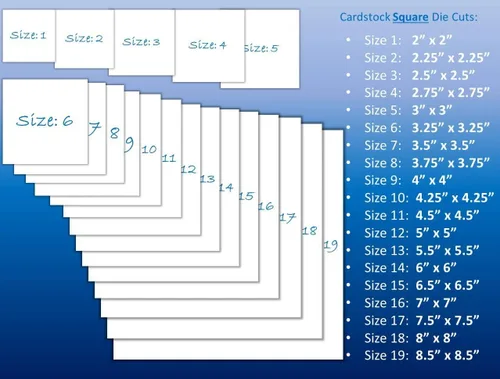 Vista 2 de 100 Square Note Cards: 2"x2" 3"x3" 4"x4" 5"x5" 6"x6" - Smooth White Cardstock (2" x 2")