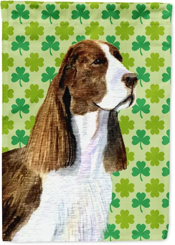 Vista 70 de Caroline's Treasures SS4442GF Affenpinscher Bandera de jardín con retrato de trébol del día de San Patricio para buzón, bandera decorativa