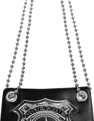 Vista 8 de Joy Join Accesorios de vestir de policía para niños, placa especial de policía con cadena