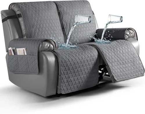 Vista 21 de TAOCOCO Funda reclinable 100% impermeable, antideslizante, lavable, con correas elásticas para las piernas, protector de muebles para perros