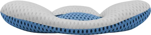 Vista 5 de OhMill Almohada de apoyo lumbar para dormir, cojín de espuma viscoelástica 3D de malla de aire para dormir de lado, espalda y estómago, cojín de Azul
