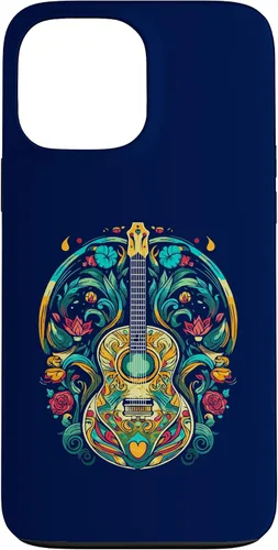Vista 23 de Funda para iPhone 16 para guitarra abstracta, decoración artística, amante de la música