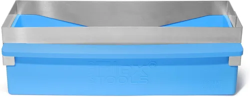 Vista 12 de MUDFLEX EZ Clean - Sartén flexible para paneles de yeso de 10.5 pulgadas, silicona suave, agarre EZ Squeeze - Antiadherente - Resistente al óxido