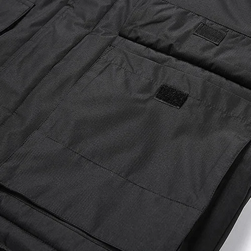 Vista 8 de IEPOFG Abrigo de lluvia impermeable de invierno para hombres Slim Fit grueso cálido chaqueta térmica senderismo cortavientos esquí ropa deportiva al