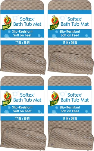 Vista 10 de Duck Brand 393477 Softex Tapete para baño 17 pulgadas x 36 pulgadas, 442097 Topo