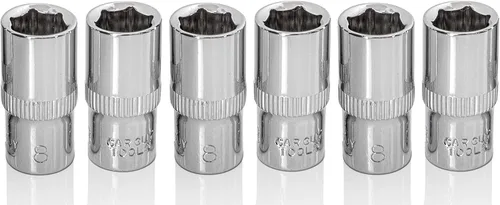 Vista 2 de BRAZEN Paquete de cuatro enchufes de 0.315 in (unidad de 1/4 pulgadas, multitipo)