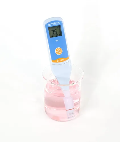 Vista 3 de SX610 Probador tipo pluma impermeable de pH, ±0.1 pH de precisión, 0-14.0 pH de rango, apto para pruebas d tubo de ensayo, probeta de reemplazo.
