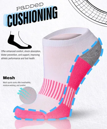 Vista 3 de Tipi Toe Women’s 12 Pack Cushioned Low Cut Socks – Breathable, Moisture-Wicking Athletic Comfort for Running & Daily Wear