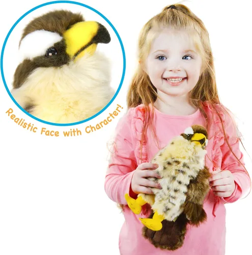 Vista 2 de TigerHart Percival El Halcón Peregrino - Animal de peluche de 9 pulgadas de felpa