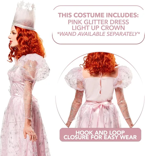 Vista 2 de Rubie's - Disfraz de Halloween para mujer de Oz Glinda
