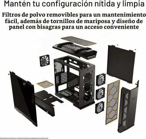 Vista 4 de ASUS TUF Gaming GT501 White Edition EATX Funda para PC de torre completa