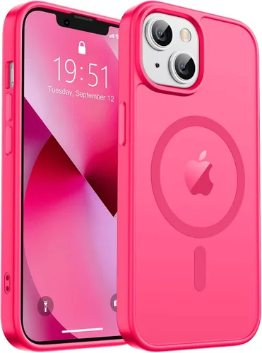 Vista 304 de zapica Funda magnética para iPhone Air, con protector de pantalla de vidrio templado, compatible con MagSafe, translúcida mate, a prueba de golpes